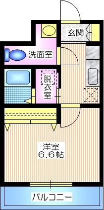 セードル(603号室)の間取り1K