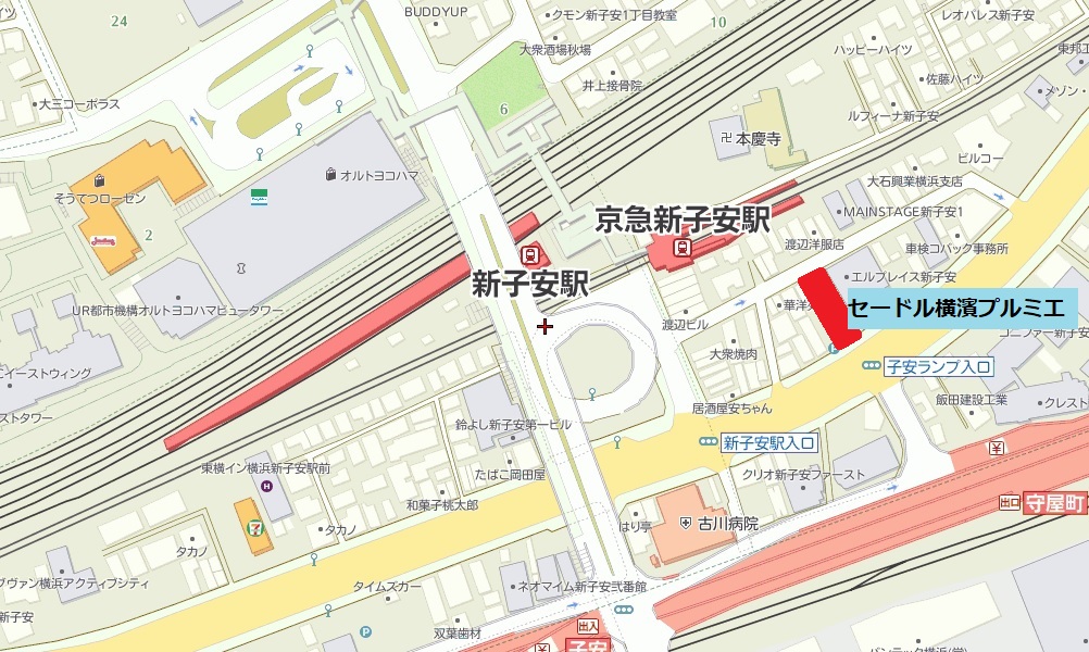 セードル横濱プルミエの地図